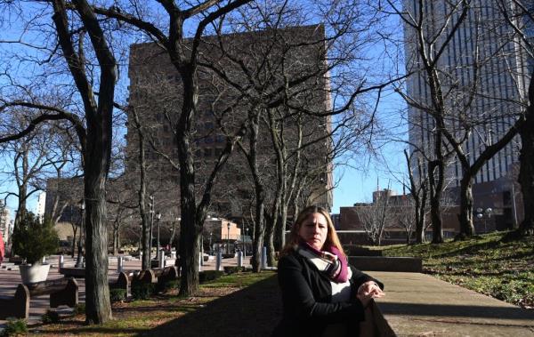 Sanchez outside One Police Plaza.