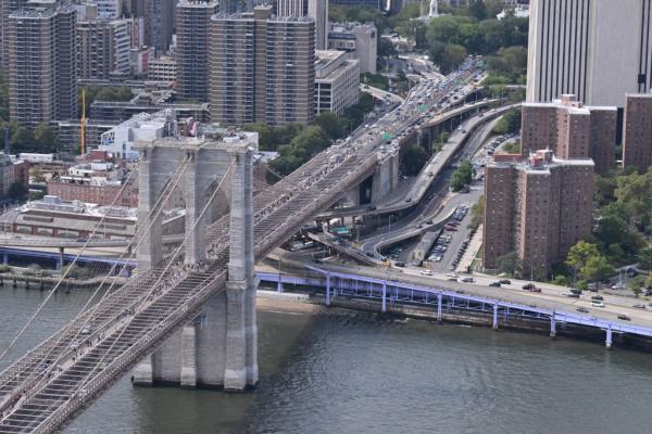 Aerial views of New York City.