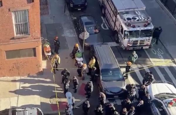 NYPD police involved shooting
Person With Gun Barricaded Lower East Side, Manhattan 201 Eldridge St